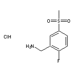 (2-fluoro-5-methanesulfonylphenyl)methanamine hydrochloride