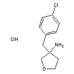 3-[(4-chlorophenyl)methyl]oxolan-3-amine hydrochloride