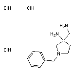 3-(aminomethyl)-1-benzylpyrrolidin-3-amine trihydrochloride