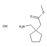 methyl 2-[1-(aminomethyl)cyclopentyl]acetate hydrochloride