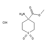 methyl 4-amino-1,1-dioxo-1$l^{6}-thiane-4-carboxylate hydrochloride