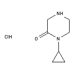 1-cyclopropylpiperazin-2-one hydrochloride