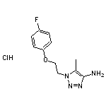 1-[2-(4-fluorophenoxy)ethyl]-5-methyl-1H-1,2,3-triazol-4-amine hydrochloride