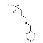 3-(benzyloxy)propane-1-sulfonamide