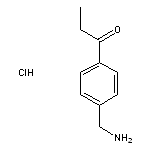 1-[4-(aminomethyl)phenyl]propan-1-one hydrochloride