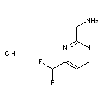 [4-(difluoromethyl)pyrimidin-2-yl]methanamine hydrochloride