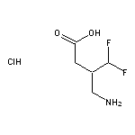 4-amino-3-(difluoromethyl)butanoic acid hydrochloride