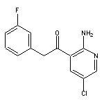 1-(2-amino-5-chloropyridin-3-yl)-2-(3-fluorophenyl)ethan-1-one