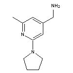 [2-methyl-6-(pyrrolidin-1-yl)pyridin-4-yl]methanamine