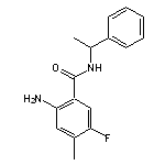 2-amino-5-fluoro-4-methyl-N-(1-phenylethyl)benzamide