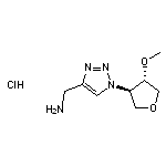 {1-[trans-4-methoxyoxolan-3-yl]-1H-1,2,3-triazol-4-yl}methanamine hydrochloride