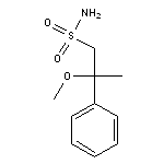 2-methoxy-2-phenylpropane-1-sulfonamide