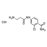 4-(3-aminopropanamido)-2-chlorobenzamide hydrochloride