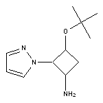 3-(tert-butoxy)-2-(1H-pyrazol-1-yl)cyclobutan-1-amine