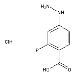 2-fluoro-4-hydrazinylbenzoic acid hydrochloride