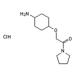 2-[(4-aminocyclohexyl)oxy]-1-(pyrrolidin-1-yl)ethan-1-one hydrochloride