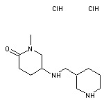 1-methyl-5-[(piperidin-3-ylmethyl)amino]piperidin-2-one dihydrochloride