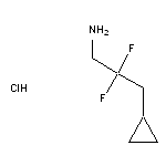 3-cyclopropyl-2,2-difluoropropan-1-amine hydrochloride