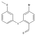 4-bromo-2-[(3-methoxyphenyl)sulfanyl]benzaldehyde