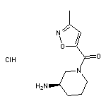 (3R)-1-(3-methyl-1,2-oxazole-5-carbonyl)piperidin-3-amine hydrochloride