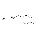 5-(aminomethyl)-6-methylpiperidin-2-one hydrochloride