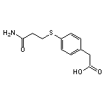 2-{4-[(2-carbamoylethyl)sulfanyl]phenyl}acetic acid