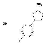 3-(4-chlorophenyl)cyclopentan-1-amine hydrochloride