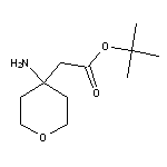 tert-butyl 2-(4-aminooxan-4-yl)acetate