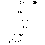 4-{[4-(aminomethyl)phenyl]methyl}-1$l^{4},4-thiomorpholin-1-one dihydrochloride