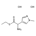 ethyl 2-amino-2-(1-methyl-1H-pyrazol-4-yl)acetate dihydrochloride