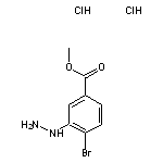 methyl 4-bromo-3-hydrazinylbenzoate dihydrochloride