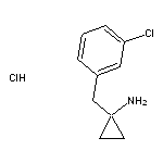 1-[(3-chlorophenyl)methyl]cyclopropan-1-amine hydrochloride