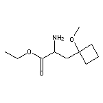 ethyl 2-amino-3-(1-methoxycyclobutyl)propanoate