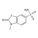 3-methyl-2-oxo-2,3-dihydro-1,3-benzothiazole-6-sulfonamide