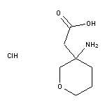 2-(3-aminooxan-3-yl)acetic acid hydrochloride