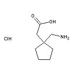 2-[1-(aminomethyl)cyclopentyl]acetic acid hydrochloride