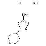 5-(piperidin-4-yl)-1,3,4-oxadiazol-2-amine dihydrochloride