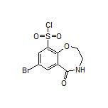 7-Bromo-5-oxo-2,3,4,5-tetrahydrobenzo[f][1,4]oxazepine-9-sulfonyl Chloride