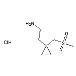 2-[1-(methanesulfonylmethyl)cyclopropyl]ethan-1-amine hydrochloride