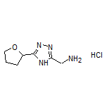 [5-(Tetrahydrofuran-2-yl)-4H-1,2,4-triazol-3-yl]methanamine Hydrochloride