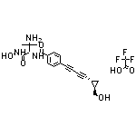 (2S)-3-amino-N-hydroxy-2-[(4-{4-[(1R,2R)-2-(hydroxymethyl)cyclopropyl]buta-1,3-diyn-1-yl}phenyl)formamido]-3-methylbutanamide, trifluoroacetic acid