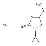 5-(aminomethyl)-3-cyclopropyl-1,3-oxazolidin-2-one hydrochloride