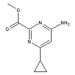 methyl 4-amino-6-cyclopropylpyrimidine-2-carboxylate