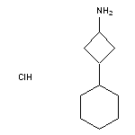 3-cyclohexylcyclobutan-1-amine hydrochloride