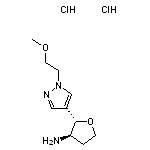 rac-(2R,3S)-2-[1-(2-methoxyethyl)-1H-pyrazol-4-yl]oxolan-3-amine dihydrochloride