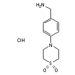 4-[4-(aminomethyl)phenyl]-1$l^{6},4-thiomorpholine-1,1-dione hydrochloride