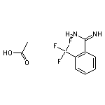 2-(trifluoromethyl)benzene-1-carboximidamide, acetic acid