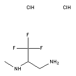 (3-amino-1,1,1-trifluoropropan-2-yl)(methyl)amine dihydrochloride