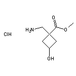 methyl 1-(aminomethyl)-3-hydroxycyclobutane-1-carboxylate hydrochloride