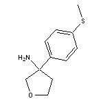 3-[4-(methylsulfanyl)phenyl]oxolan-3-amine